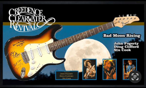 "Creedence Clearwater Revival" Autographed Guitar 